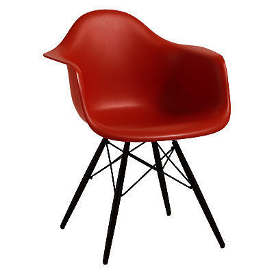 Vitra Eames DAW 43cm Armchair Red / Dark Maple